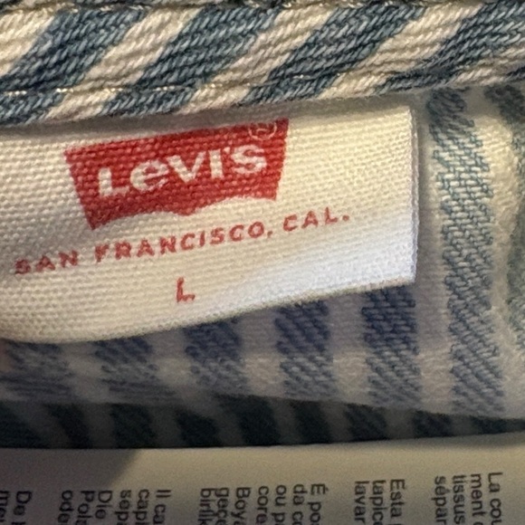 Levis Bria Woman's Denim Corset Halter Top Size Large Festival Summer Party NWT - Picture 11 of 12